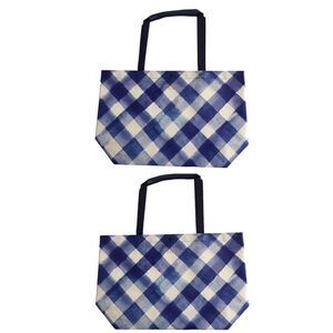 Bath and Body Works 2 GINGHAM Large Tote Bags